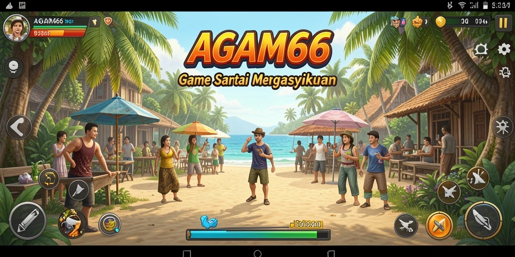 Tampilan menarik gameplay santai AGAM66.