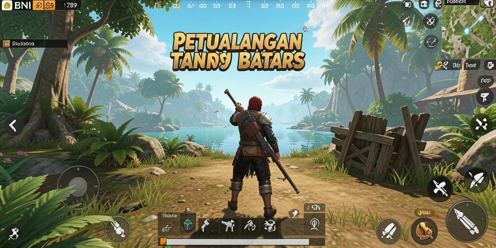 Screenshot gameplay BNI789 dengan visual menakjubkan dari dunia Open World.