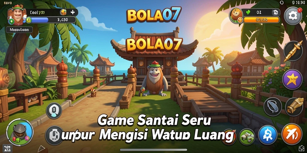 Screenshot BOLA07 menampilkan gameplay santai dan menyenangkan.