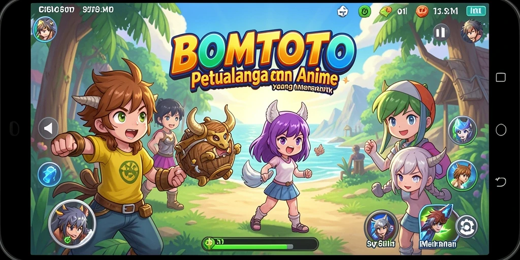Tampilan gameplay anime yang memukau dan menarik.