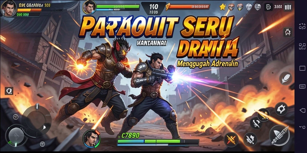 Screenshot gameplay C7890 dengan pertarungan seru dan aksi luar biasa.