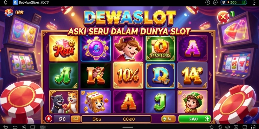Tampilan gameplay DEWASLOT yang mendebarkan dengan slot yang menantang.