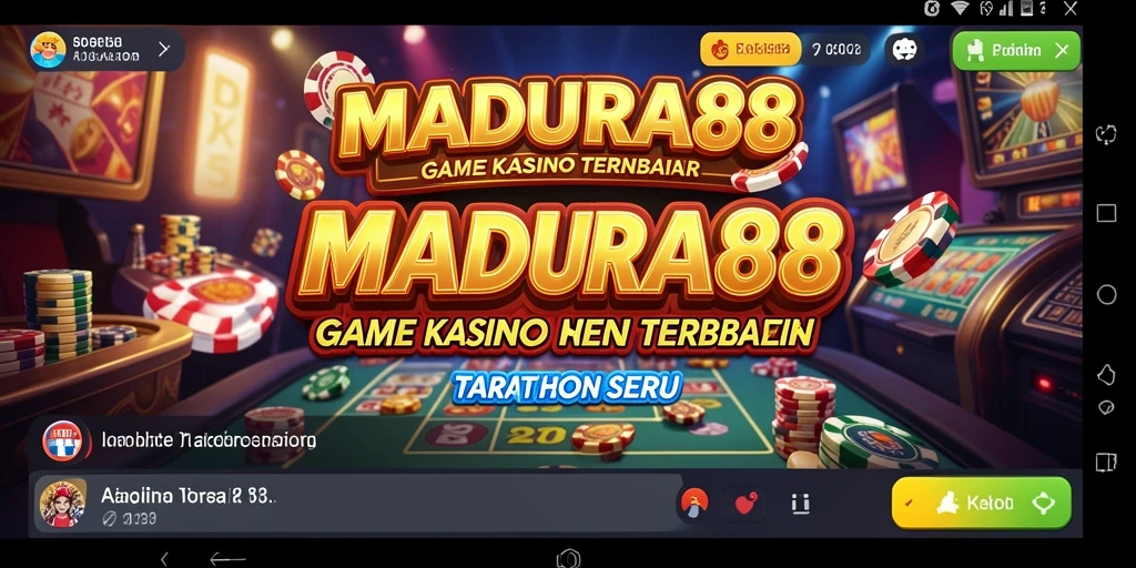 Tampilan menarik dari gameplay Kasino MADURA88 yang penuh warna.