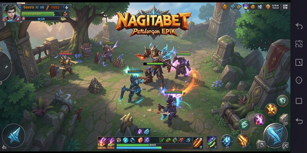 Tampilan gameplay NAGITABET yang penuh aksi dan visual menakjubkan.
