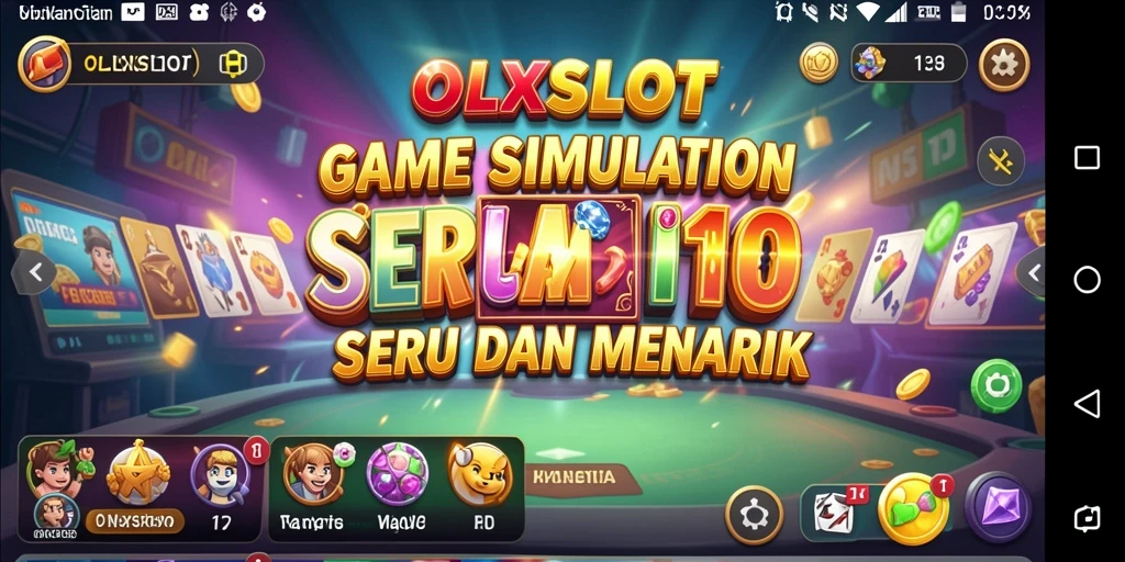 Tampilan gameplay seru dari OLXSLOT menunjukkan berbagai mesin slot yang menarik.