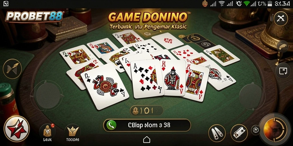 Tampilan menarik dari gameplay PROBET88 dengan pengalaman domino seru.